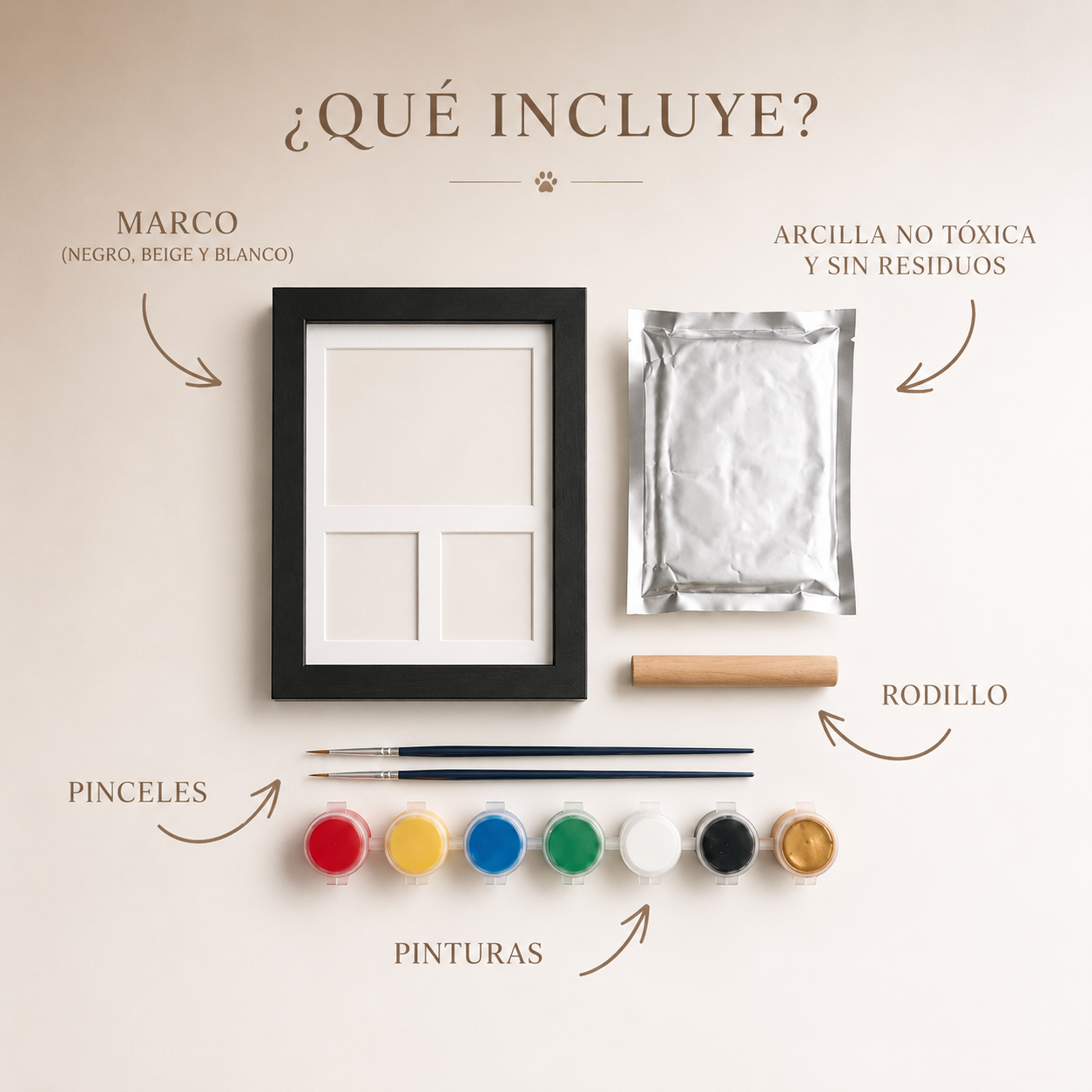 Kit para conservar la huella de tu perro